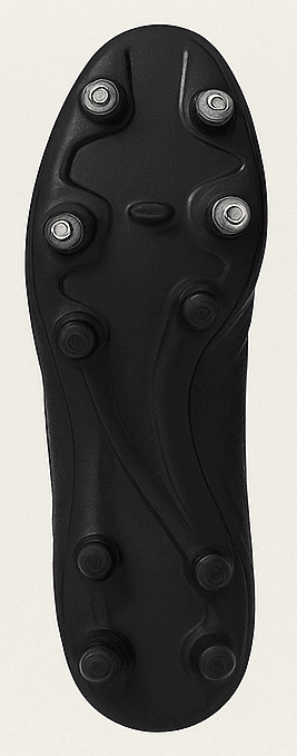 Tipos de tacos en botas de fútbol, suela con tacos SG.