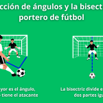 La reducción de ángulos y la bisectriz en el portero de fútbol